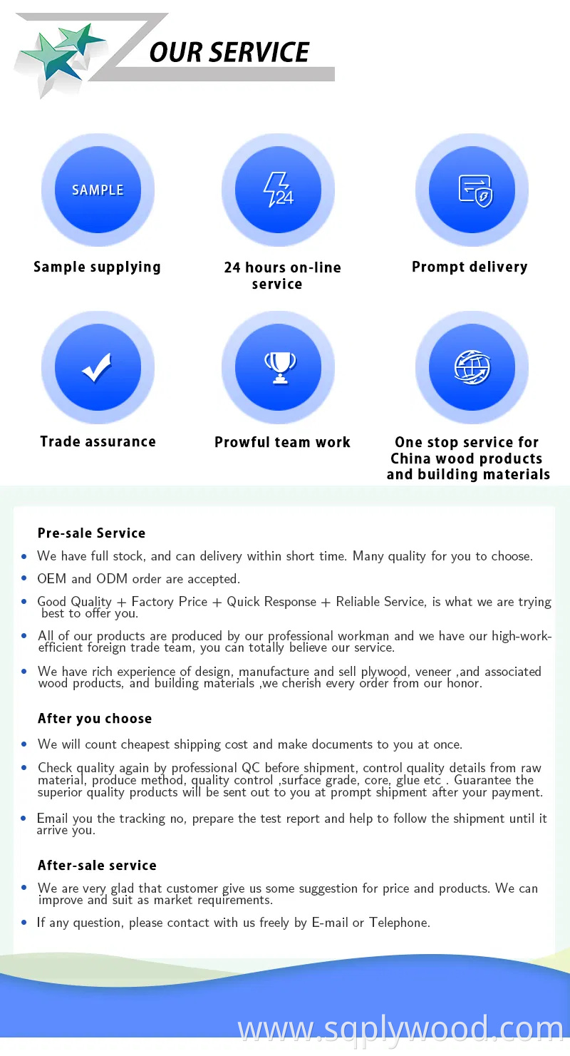 18mm Wood Grain Melamine Paper Plywood